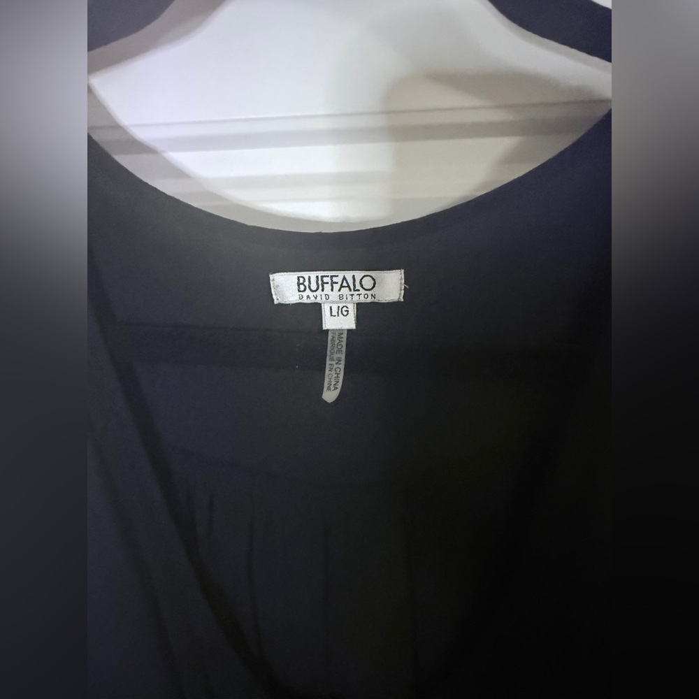 Buffalo David Bitton Charcoal Black Romper in soft Rayon